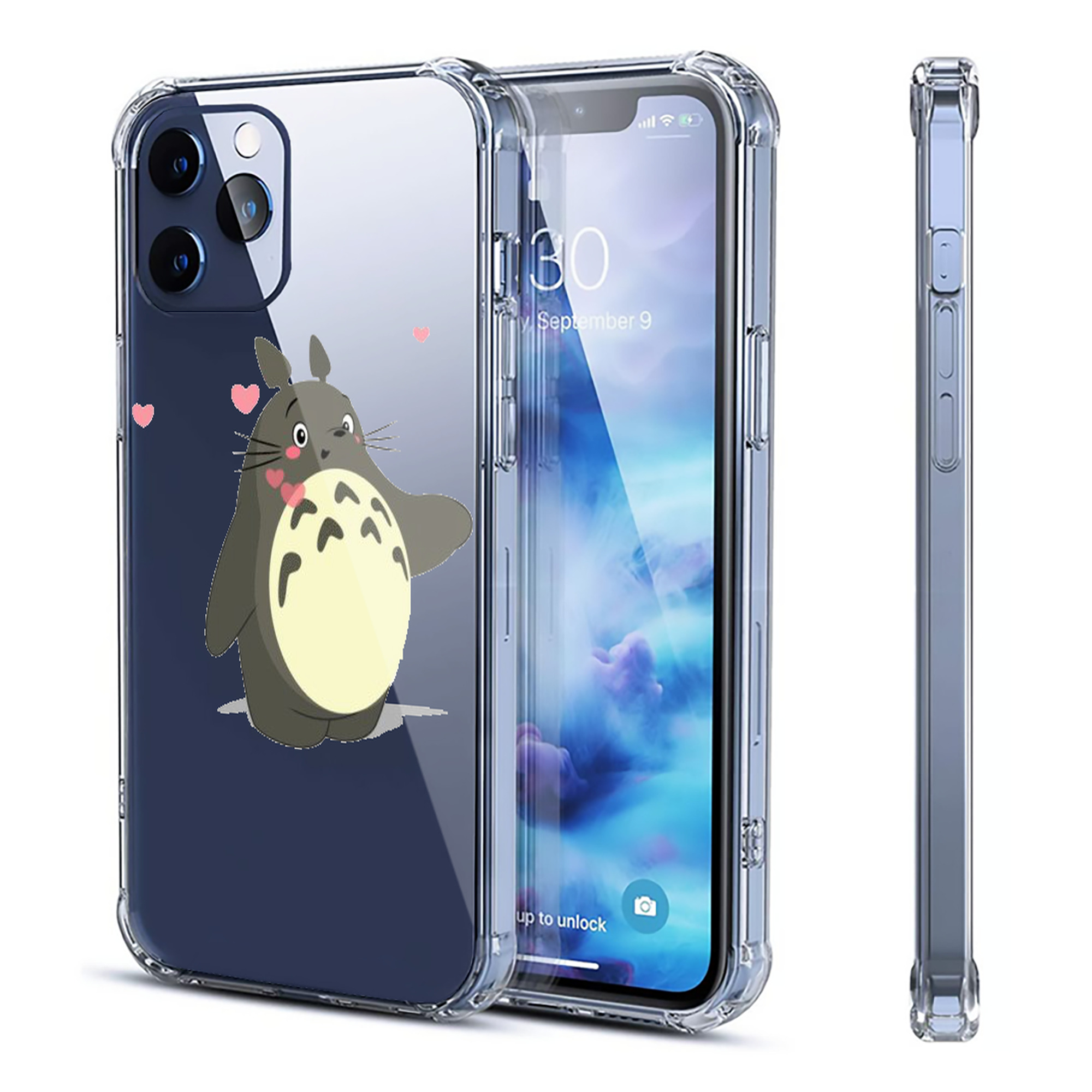 （画像用） となりのトトロ 草壁メイ 草壁サツキ My Neighbor Totoro Satsuki Kusakabe Mei Kusakabe 【iPhone 12シリーズ対応】透明スマホケース（クリアソフトケース）